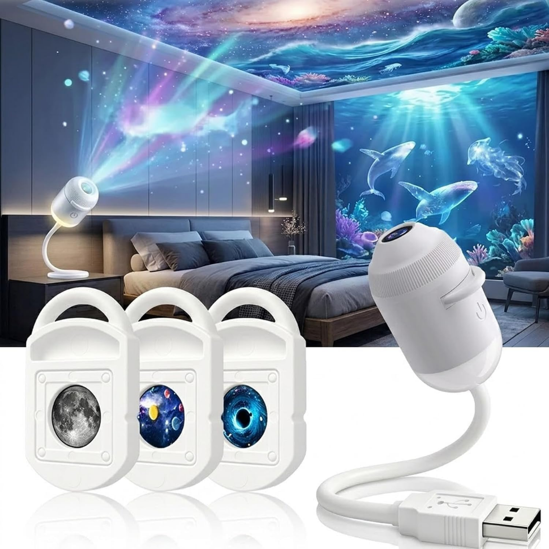 Proyector Zelix™ de Galaxias y Estrellas