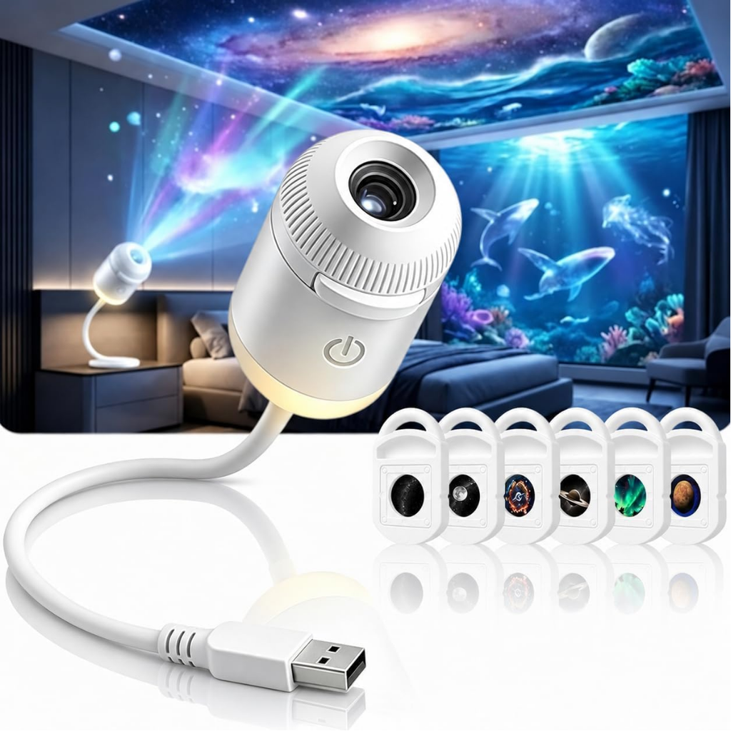 Proyector Zelix™ de Galaxias y Estrellas