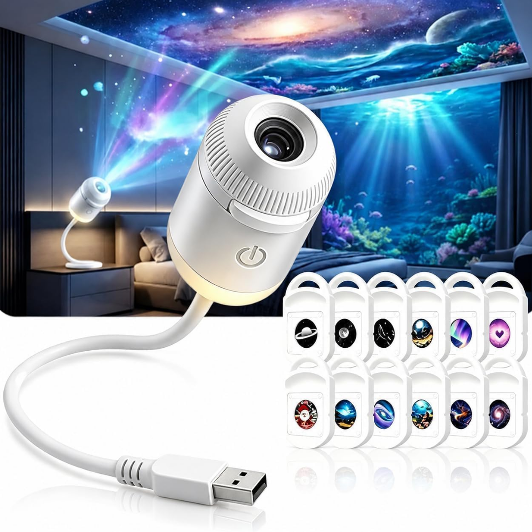 Proyector Zelix™ de Galaxias y Estrellas